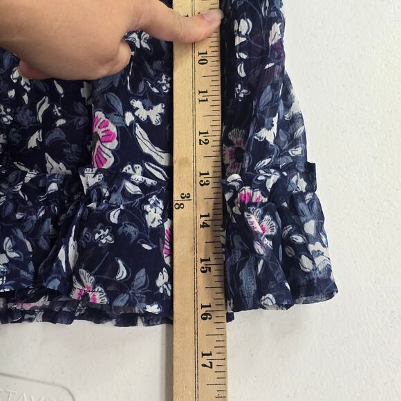 Vineyard Vines Helenium Ruffle Tiered Skirt Deep Bay Floral NWT Size L - Picture 9 of 9